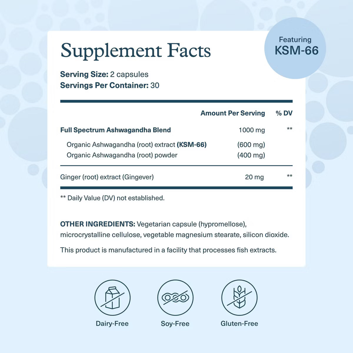 Youtheory Ashwagandha 1,000 mg – Apoyo para el Estrés y el Cortisol con KSM-66® y Jengibre (90 Cápsulas Vegetarianas)