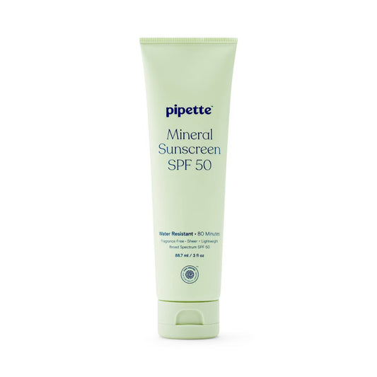 Pipette Loción de Protector Solar Mineral de Amplio Espectro SPF 50 – 3 fl oz (89 ml)