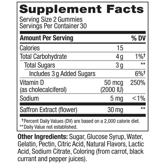 Vitamina D3 (1000UI por gomita)